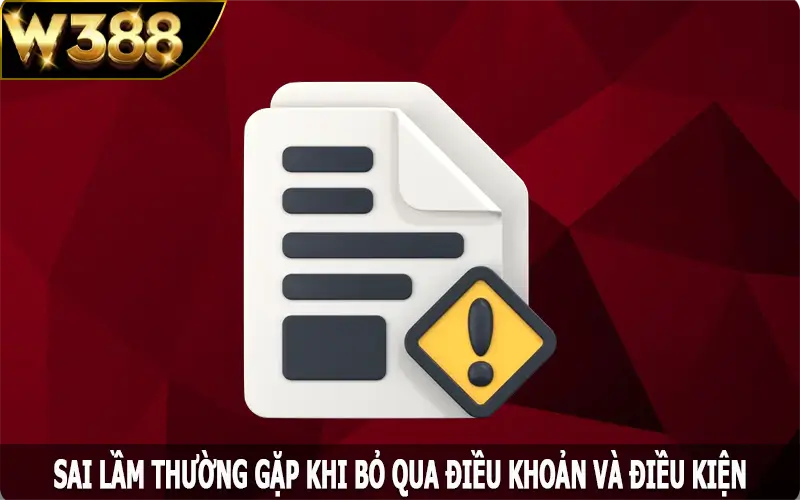 Sai lầm thường gặp khi bỏ qua điều khoản và điều kiện