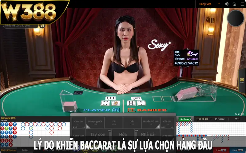 Lý do khiến baccarat là sự lựa chọn hàng đầu của mọi người chơi?